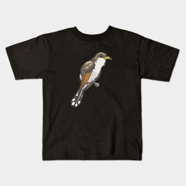 Yellow-Billed Cuckoo Kids T-Shirt by Ginboy